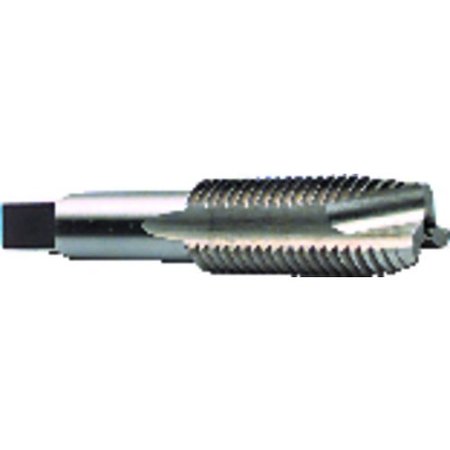 MORSE Spiral Point Tap, Series 7501, Metric, GroundUNC, M10x15, Plug Chamfer, 3 Flutes, HSS, Bright, 1 38510